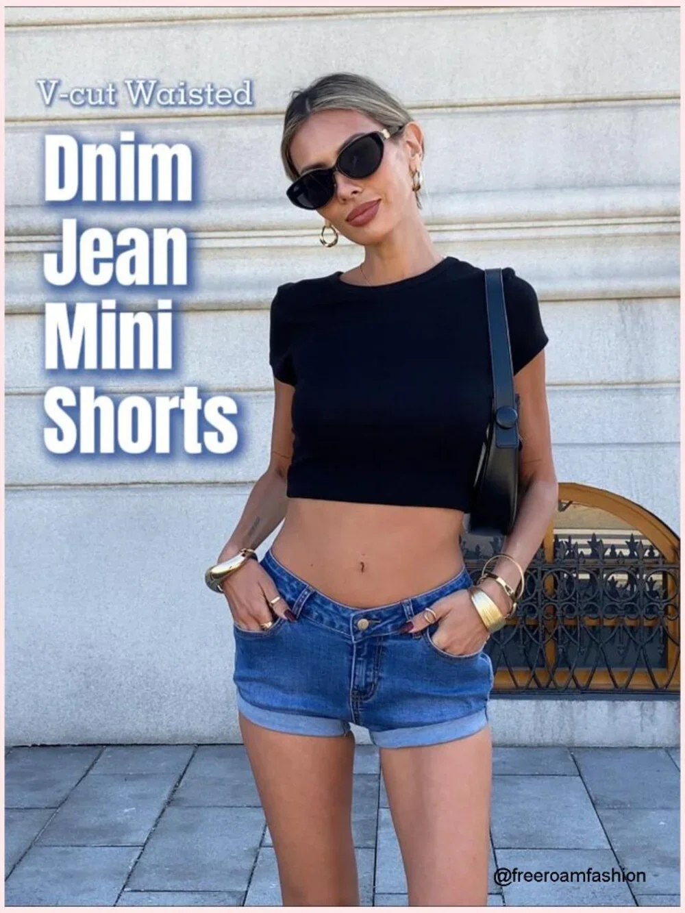 Low Rise Denim Mini Jean Shorts Stretchy Y2K